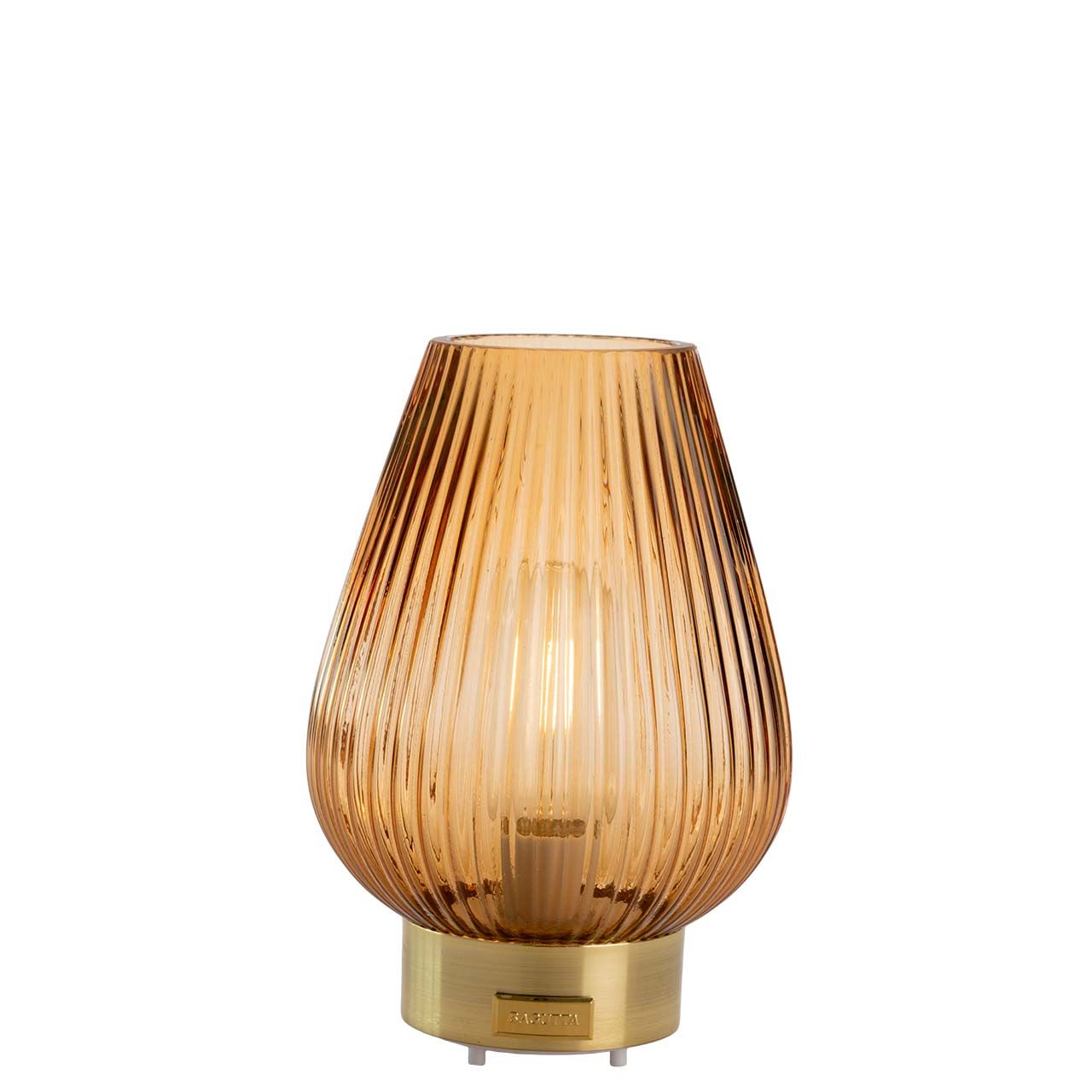 LAMPADA GOCCIA A RICARICA USB H. 22 MARRONE